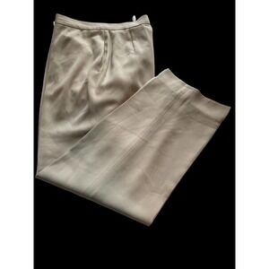 Kasper Kate Classic Fit Straight Leg Lined Dress Pants Light Biege Color Size 6P